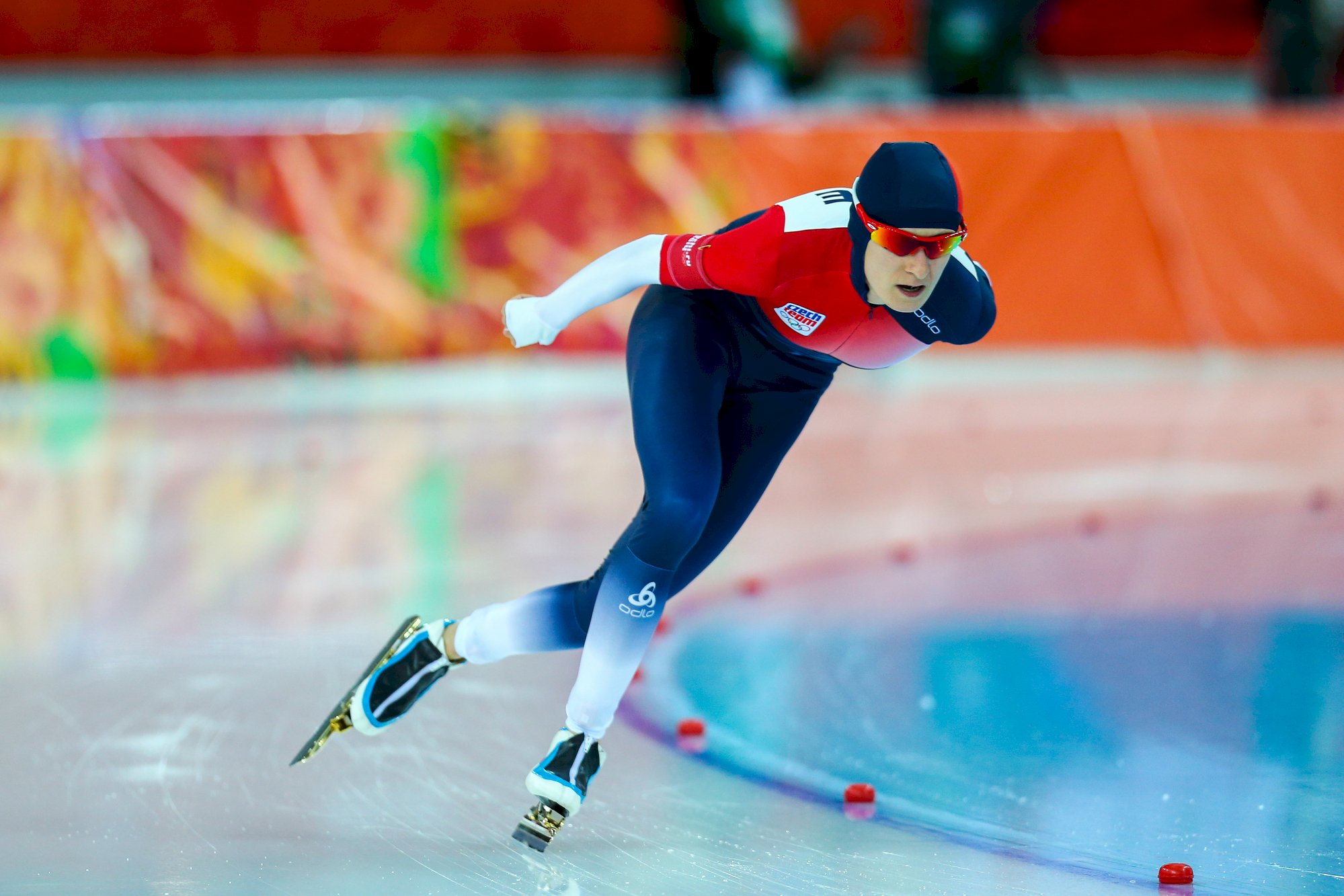 Martina Sáblíková při závodě na 5000 m, zimní olympijské hry 2018 Pchjongčchang | man_kelly/Depositphotos.com