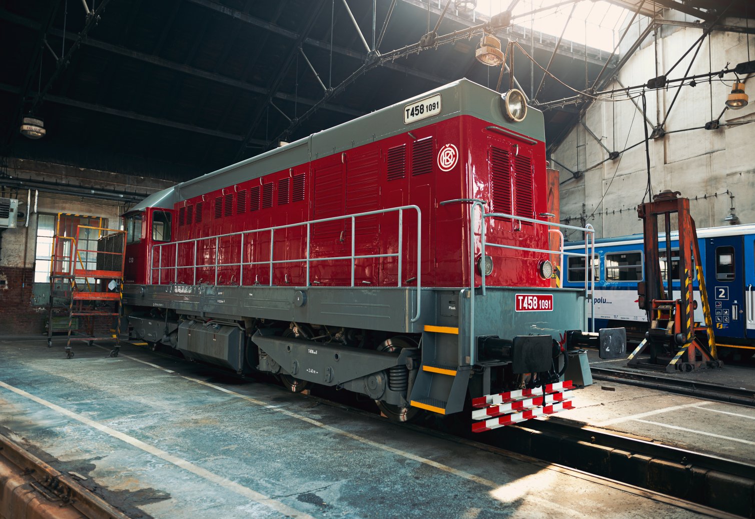 Motorová lokomotiva T458.1091 (721.091), Šumperk (16.9.2019) – David Jancik / Shutterstock