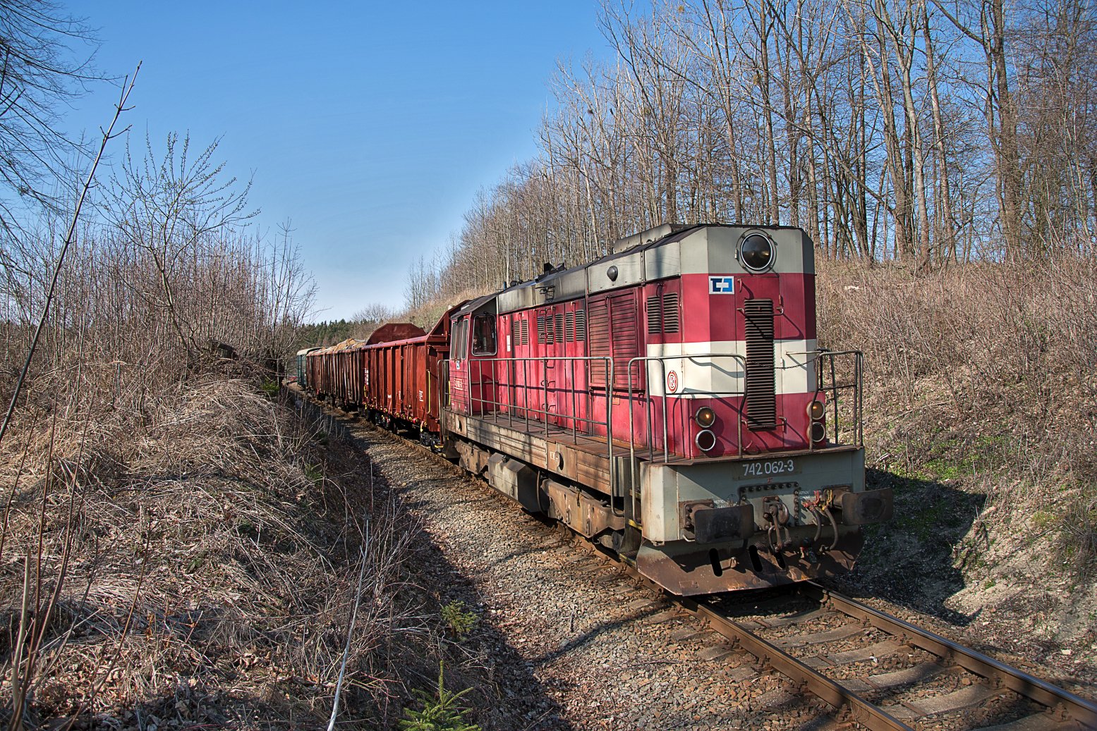 Motorová lokomotiva 742.062, Svitavy (2.4.2019) – Faraonvideo / Shutterstock