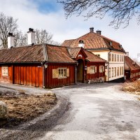 Tradiční budovy v parku Skansen, Stockholm – ansharphoto / Shutterstock