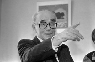 Jiří Kolář, vernisáž výstavy (18.3.1993) – Profimedia.CZ