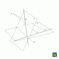 Kolineární vektory: kolineární zobrazení roviny δ na rovinu δ´ – CoJeCo.cz (CC BY-SA 4.0)