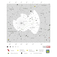 Oktant, mapa souhvězdí – International Astronomical Union + Sky & Telescope (CC BY 3.0), česká legenda CoJeCo.cz (CC BY 4.0)