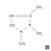 Antipyrin, 2D strukturní vzorec – CoJeCo.cz (CC BY-SA 4.0)