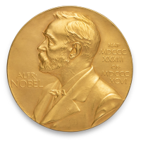 Avers medaile Nobelovy ceny (varianta za fyziologii nebo lékařství, fyziku, chemii a literaturu) – fair use