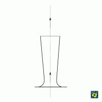 Lavalova dýza, nákres tvaru dýzy – CoJeCo.cz (CC BY-SA 4.0)