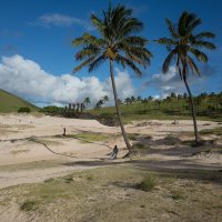 Anakena Beach Velikonoční ostrov – © Pavel Otevřel