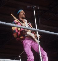 Jimi Hendrix při koncertu na ostrově Fehmarn v tehdejším Západním Německu, 1970 – Profimedia.CZ