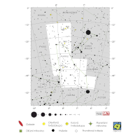Lodní záď, mapa souhvězdí – International Astronomical Union + Sky & Telescope (CC BY 3.0), česká legenda CoJeCo.cz (CC BY 4.0)