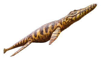 Vymřelý mořský ještěr z rodu Peloneustes, 3D ilustrace – YuRi Photolife / Shutterstock