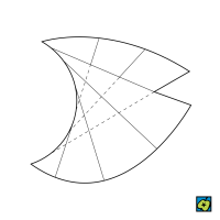 Přímková plocha: Příklad přímkové plochy – CoJeCo.cz (CC BY-SA 4.0)