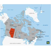 Kanada, provincie Alberta, mapa polohy – CoJeCo.cz (CC BY-SA 4.0)