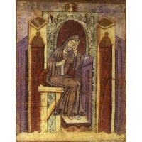 Notker Balbulus, iluminace z 10. století (rukopis ze Sankt Gallenu) – volné dílo