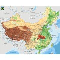 Čína, provincie Chu-pej, mapa polohy – CoJeCo.cz (CC BY-SA 4.0)