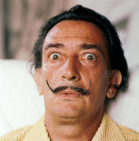 Salvador Dalí, portrét (Cadaqués, 50. léta) – Profimedia.CZ
