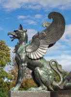 Bronzová socha mytického gryfa, Vídeň – Repina Valeriya / Shutterstock