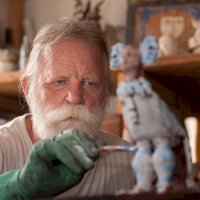 Jaromír Kotisa při práci (9.6.2010) – © Pavel Otevřel