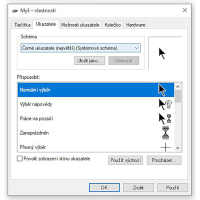Kurzor, nastavení kurzoru ve Windows 10 – volné dílo