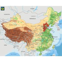Čína, provincie Che-pej, mapa polohy – CoJeCo.cz (CC BY-SA 4.0)