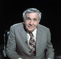 Německý spisovatel Hans Werner Richter v televizním pořadu Mit Träumen leben, říjen 1975 – Profimedia.CZ