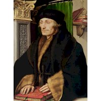Erasmus Rotterdamský, portrét Hans Holbein ml. (1523) – volné dílo