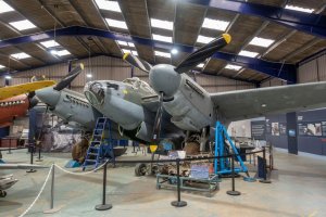 Bombardovací letoun de Havilland DH.98 Mosquito B Mk 35 vystavený v muzeu de Havilland Aircraft Museum v London Colney, 29. července 2020 – Profimedia.CZ