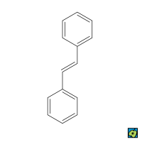 Stilben, 2D strukturní vzorec – CoJeCo.cz (CC BY-SA 4.0)