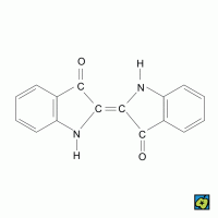 Indigo, strukturní vzorec – CoJeCo.cz (CC BY-SA 4.0)