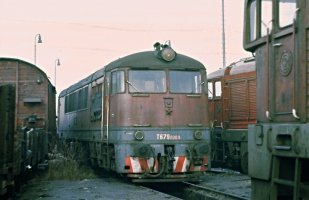 Motorová lokomotiva T679.0009, Zvolen (7.1.1984) – © Milan Palička