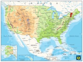 Vermont, poloha státu – CoJeCo.cz (CC BY-SA 4.0)