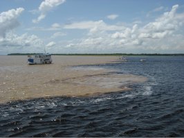 Soutok Amazonky a řeky Rio Negro – guentermanaus / Shutterstock