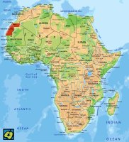 Západní Sahara, mapa polohy – CoJeCo.cz (CC BY-SA 4.0)