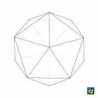 Dvacetistěn pravidelný – CoJeCo.cz (CC BY-SA 4.0)