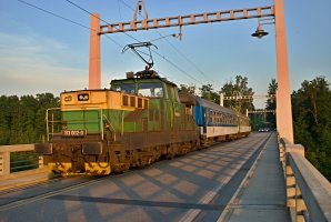 Elektrická lokomotiva 113.002, Bechyně (9.6.2010) – © Milan Palička