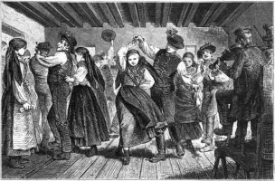 Alois Greil: Der Landlertanz, ilustrace (1888) – volné dílo