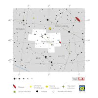 Trojúhelník, mapa souhvězdí – International Astronomical Union + Sky & Telescope (CC BY 3.0), česká legenda CoJeCo.cz (CC BY 4.0)