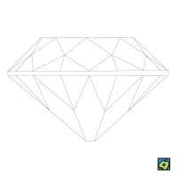 Briliant, znázornění možného tvaru výbrusu – CoJeCo.cz (CC BY 4.0)