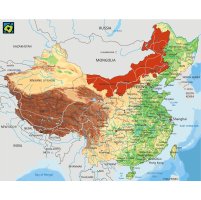 Čína, autonomní oblast Vnitřní Mongolsko, mapa polohy – CoJeCo.cz (CC BY-SA 4.0)