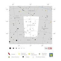 Mikroskop, mapa souhvězdí – International Astronomical Union + Sky & Telescope (CC BY 3.0), česká legenda CoJeCo.cz (CC BY 4.0)