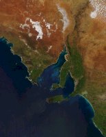 Eyrův poloostrov – NASA Aqua/MODIS 2010/283 10/10/2010 04:35 UTC