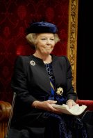 Nizozemská královna Beatrix při projevu z trůnu v Ridderzaalu v Haagu, 17. září 2002 – Profimedia.CZ