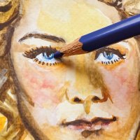 Akvarelová tužka – lil-mo  / Shutterstock