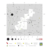 Mečoun, mapa souhvězdí – International Astronomical Union + Sky & Telescope (CC BY 3.0), česká legenda CoJeCo.cz (CC BY 4.0)