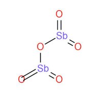 Oxid antimoničný, strukturní vzorec – CoJeCo.cz (CC BY 4.0)