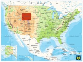 Wyoming, poloha státu – CoJeCo.cz (CC BY-SA 4.0)