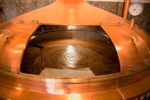 Sladový rmut v pivovaru – Altrendo Images / Shutterstock