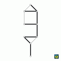 Kostra: podgraf souvislého grafu obsahující všechny jeho uzly – CoJeCo.cz (CC BY-SA 4.0)