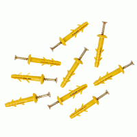 Hmoždinky s vruty, připravené k instalaci – SashaMagic / Shutterstock