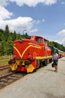 Motorová ozubnicová lokomotiva T426.001 (715.001), Kořenov (20.6.2019) – Tomas Indrak / Shutterstock