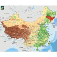 Čína, provincie Ťi-lin, mapa polohy – CoJeCo.cz (CC BY-SA 4.0)